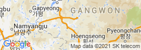 Hongch'on map